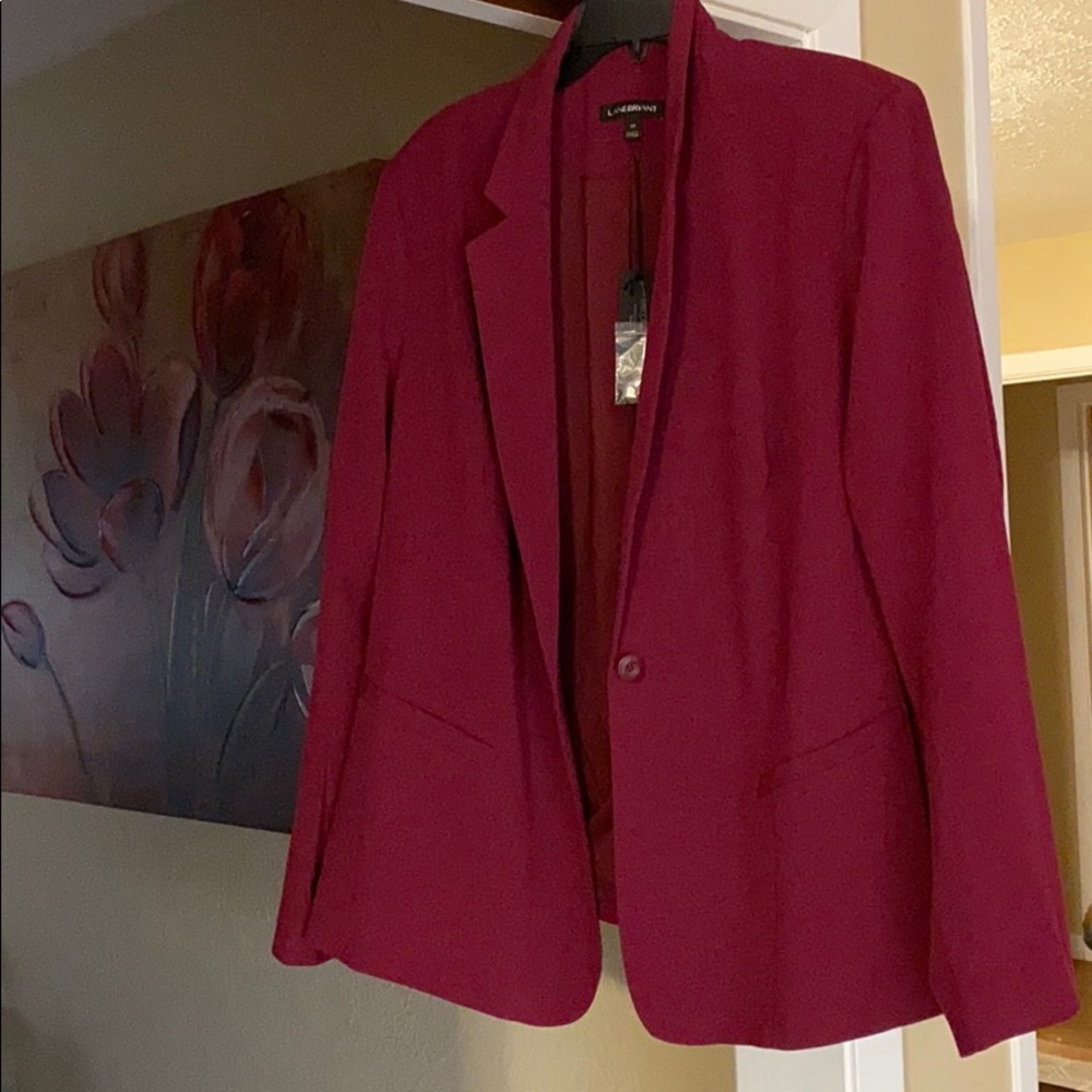 New Burgundy suit jacket